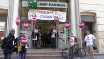 À Marseille, ATTAC investit une agence de la BNP pour dénoncer l'évasion fiscale
