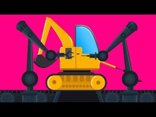 Backhoe Loader | Car Garage | Kids Vehicle