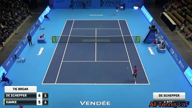 De Schepper K. (Fra) (164) - Kamke T. (Ger) (121) Highlights (Mouilleron-Le-Captif - 08.11.2016)