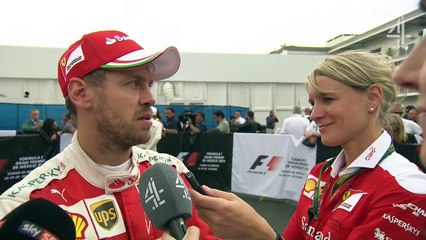 C4F1: Emotions are running high in the car - Vettel  (Post-Race Interview) (2016 Mexico Grand Prix)