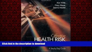 Buy book  Effective Health Risk Messages: A Step-By-Step Guide online to buy