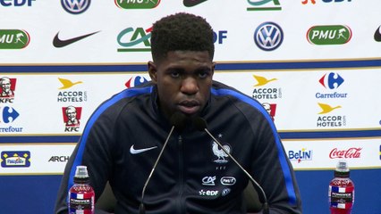 France - Samuel Umtiti: "le collectif, c'est ça qui fait leurs force"