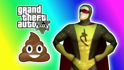 GTA 5 Online Funny Moments - Brown Streak Man, Changing Room Glitch, Poop Cop, Daw SHIT!