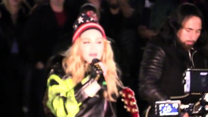 Madonna Live Express Yourself_ Washington Square Park Pops Up For HILLARY