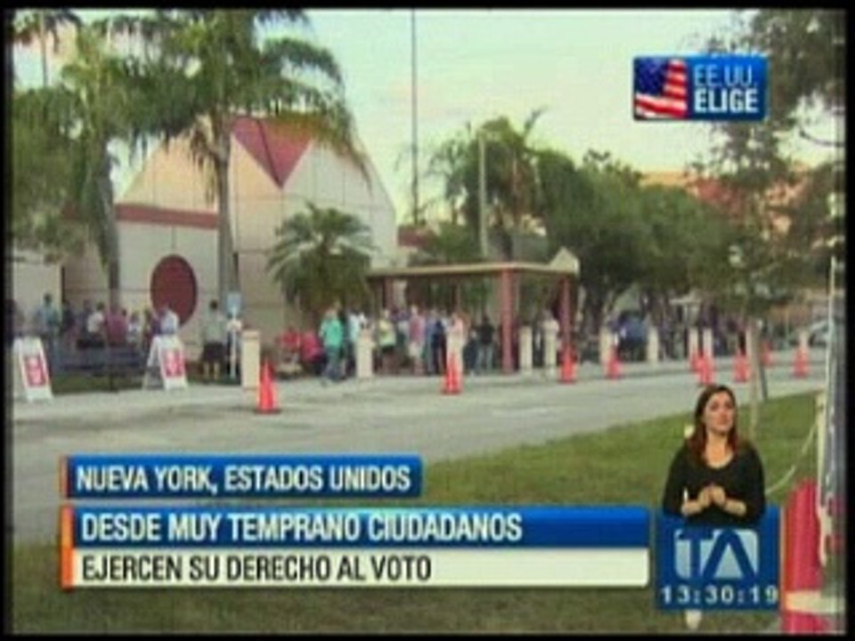 Desde muy temprano ciudadanos ejercen su derecho al voto en Estados Unidos