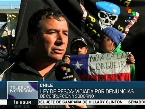 Chile: pescadores artesanalas mantienen su rechazo a la Ley de Pesca