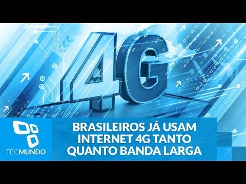 Brasileiros já usam internet 4G tanto quanto banda larga fixa