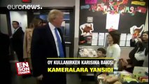 Oy kullanırken karısına bakışı kameralara yansıdı