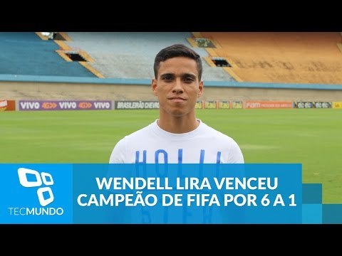 Wendell Lira, do gol mais bonito do ano, venceu campeão de FIFA por 6 a 1