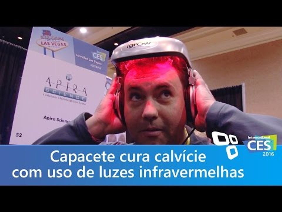 Aparelho promete curar calvície com luzes infravermelhas - CES 2016 - Tecmundo