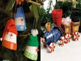 24 Magnifiques décorations de Noël à faire avec des pots en terre cuite! Peindre le Terra Cotta c'est si agréable!