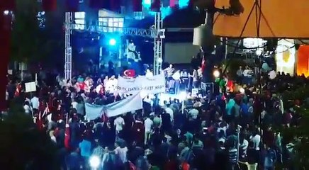 Araştırmacı-Yazar MÜCAHİT MÜRŞİT AKYOL mitingde 'Sülyelilere' hitap ediyor