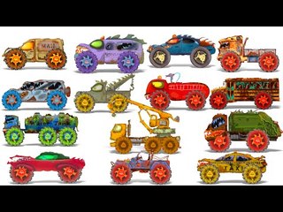 Scary Monster Street Vehicles | Scary Vehicles