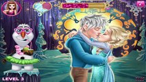 Disney Frozen Princess Elsa Kissing Jack Frost - Elsa and Jack Kissing