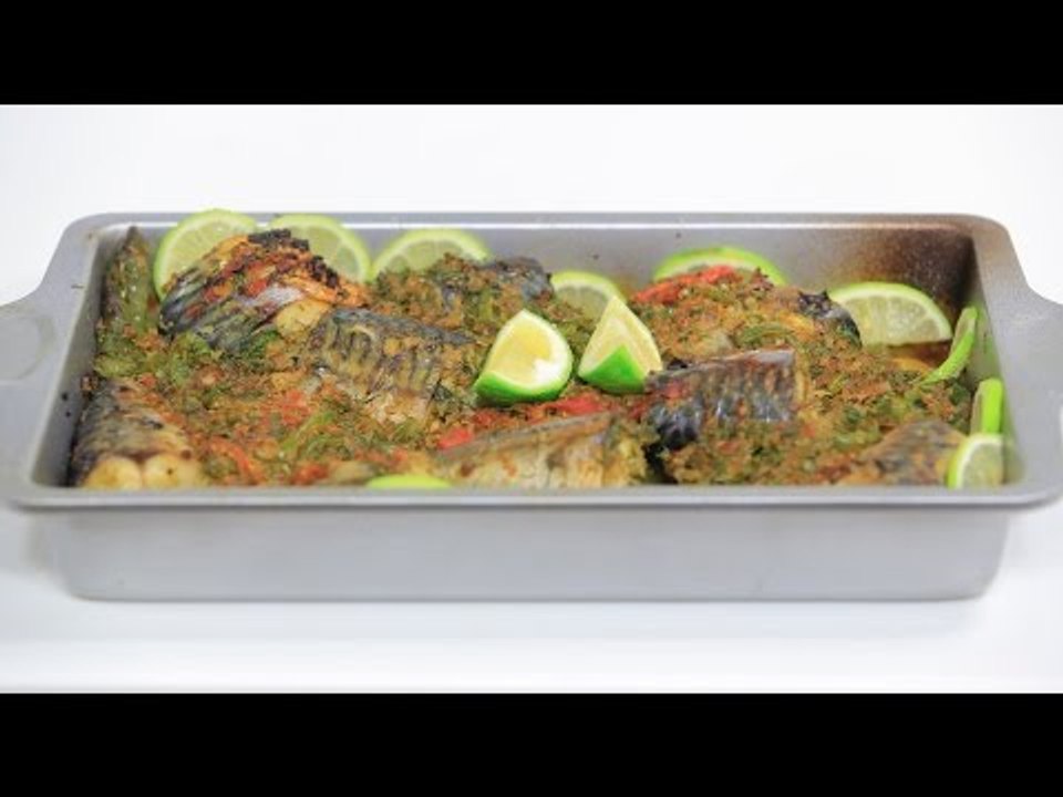 صينية سمك ماكريل | نجلاء الشرشابي