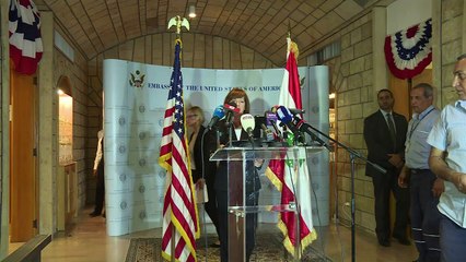 Election night at the US embassy in Beirut