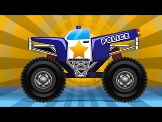 Monster Truck | Truck For Toddlers | Police Monster Truck Stunts