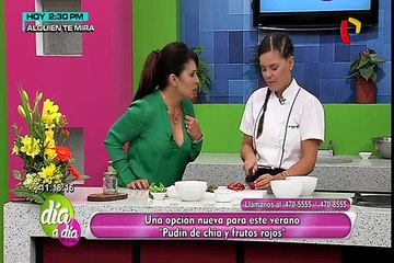 Endulza tu día con un pudín de chía y frutos rojos