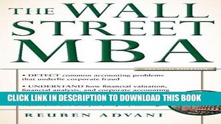Ebook The Wall Street MBA, Second Edition Free Read