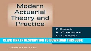 Ebook Modern Actuarial Theory and Practice Free Read