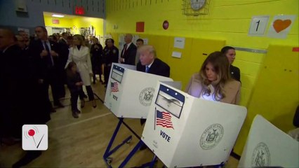Donald Trump Votes and Picks up a Very Special Treat