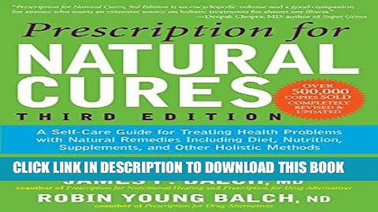 Ebook Prescription for Natural Cures: A Self-Care Guide for Treating Health Problems with Natural