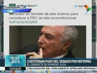 Medios de Brasil destacan debate sobre enmienda PEC-55