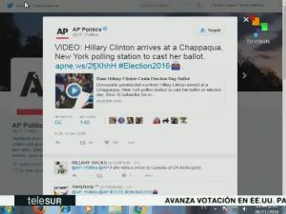 Medios destacan voto de candidatos a la presidencia de EE.UU.