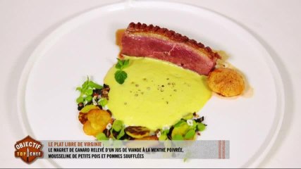 Le magret de canard relevé d'un jus de viande à la menthe poivrée par Virginie