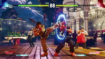 STREET FIGHTER V Vs. Mode Ryu vs. Ryu (CPU level 6)