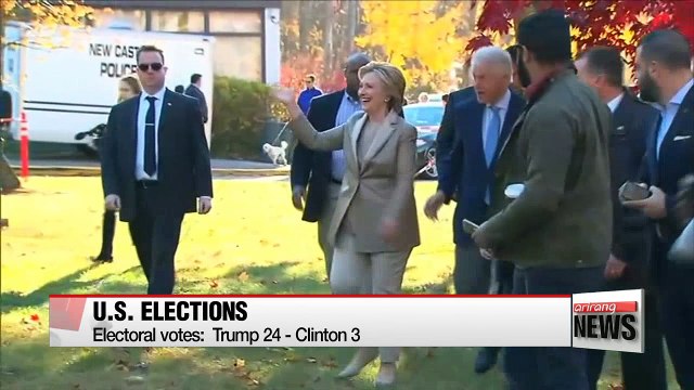 Early results come in for U.S. Presidential race