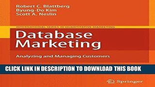 Ebook Database Marketing: Analyzing and Managing Customers (International Series in Quantitative