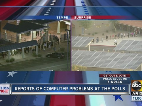 Voters reporting problems at Valley polling places