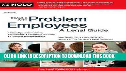 [FREE] EBOOK Dealing With Problem Employees: A Legal Guide ONLINE COLLECTION