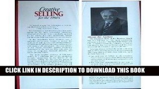 [READ] EBOOK Creative Selling for the 1990 s BEST COLLECTION