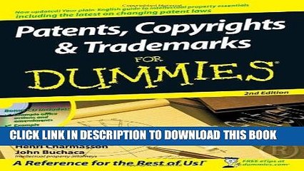 [PDF] Patents, Copyrights and Trademarks For Dummies [Full Ebook]