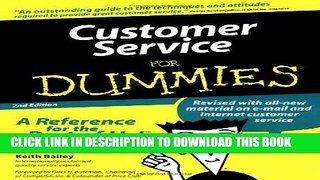 [READ] EBOOK Customer Service For Dummies (For Dummies (Computer/Tech)) BEST COLLECTION
