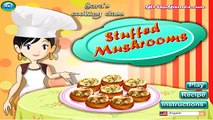 Saras Cooking Class Stuffed Mushrooms | Sara Cooking Games To Play | totalkidsonline