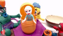 PlAy DOh Babies HULK SPONGEBOB SPIDERMAN Animation Surprise Eggs StopMotion Baby PlayDo Videos