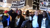Trump Destekçisi Siyah Amerikalılar New York Sokaklarında