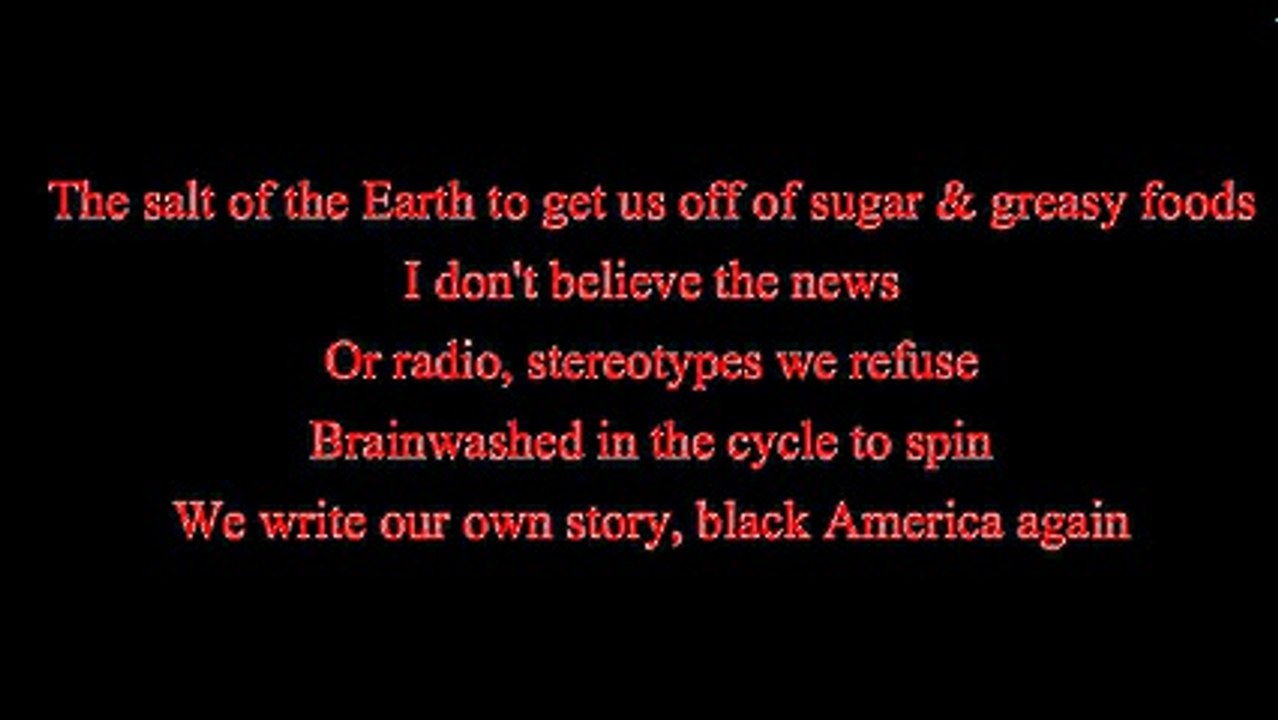 Black America Again - Common (Lyrics)