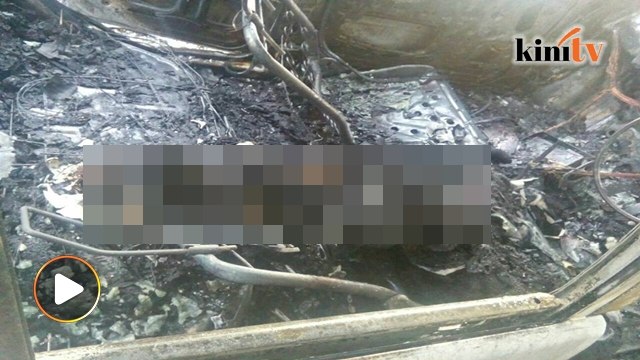 Mayat lelaki ditemui dalam kereta terbakar