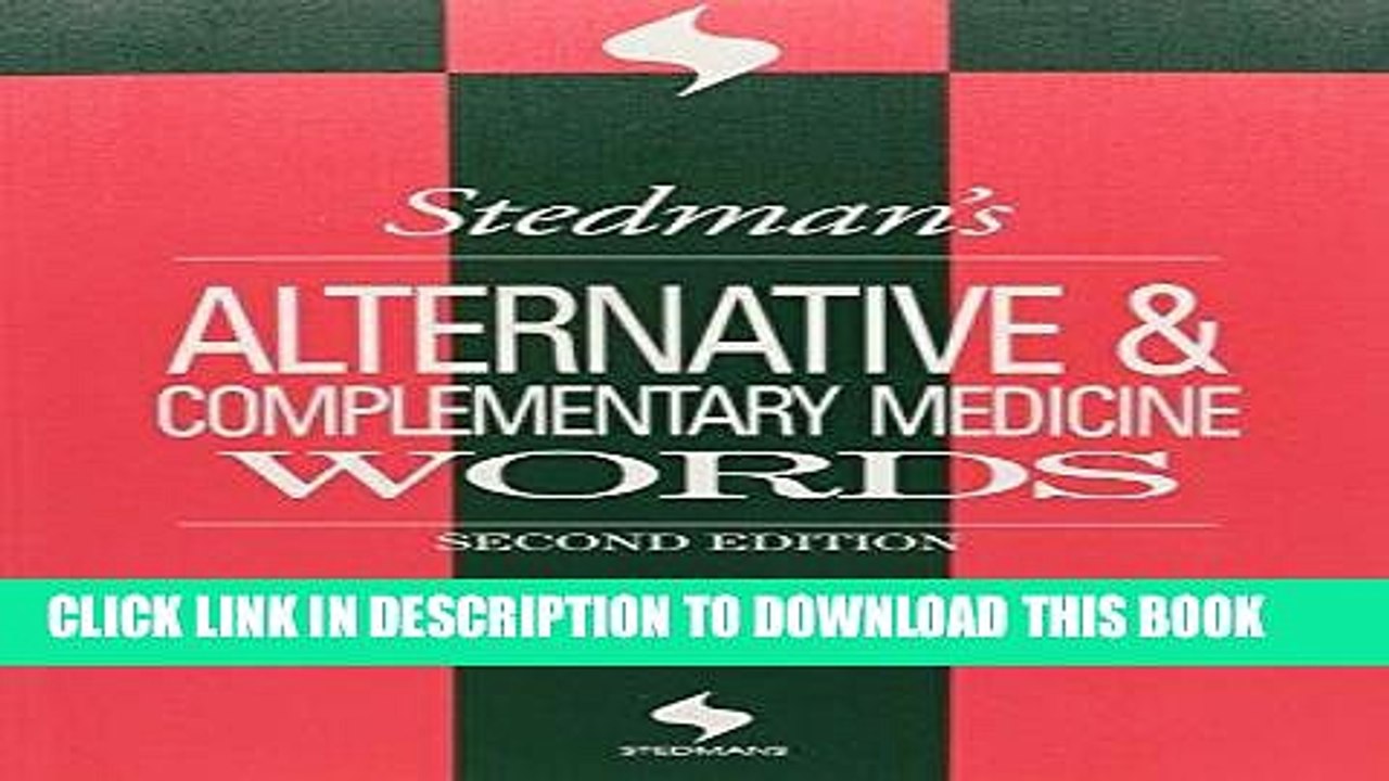 [PDF] Stedman s Alternative   Complementary Medicine Words (Stedman s Word Books) Full Collection