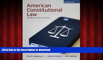 liberty book  American Constitutional Law, Volume II, Civil Rights and Liberties, 6th online