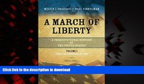 Buy book  A March of Liberty: A Constitutional History of the United States, Volume 1: From the