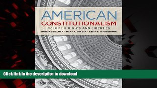 Buy book  American Constitutionalism: Volume II: Rights   Liberties online for ipad