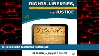 liberty book  Constitutional Law: Rights, Liberties and Justice 8th Edition (Constitutional Law