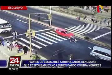 Padres de niños atropellados exigen que responsables asuman su responsabilidad