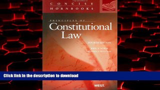 liberty books  Principles of Constitutional Law (Concise Hornbook Series) online to buy