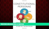 Buy book  Constitutional Personae: Heroes, Soldiers, Minimalists, and Mutes (Inalienable Rights)